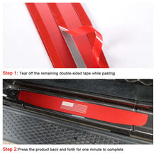 For 2018+ Jeep Wrangler JL JLU & Gladiator JT 4Doors 4 x Car Door Sill Protection Strip Cover RT-TCZ
