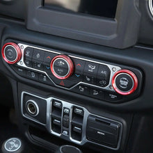 For 2018+ Jeep Wrangler JL JLU & Gladiator JT A/C & Headlight Switch Knob Trim – Aluminum Alloy Accent Rings RT-TCZ