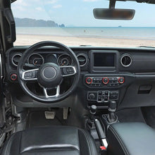 For 2018+ Jeep Wrangler JL JLU & Gladiator JT A/C & Headlight Switch Knob Trim – Aluminum Alloy Accent Rings RT-TCZ