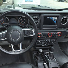 For 2018+ Jeep Wrangler JL JLU & Gladiator JT A/C & Headlight Switch Knob Trim – Aluminum Alloy Accent Rings RT-TCZ