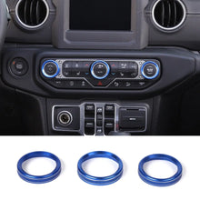 For 2018+ Jeep Wrangler JL JLU & Gladiator JT Air Conditioner Switch Knob Cover Trim Style A RT-TCZ