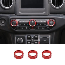 For 2018+ Jeep Wrangler JL JLU & Gladiator JT Air Conditioner Switch Knob Cover Trim - Style B RT-TCZ