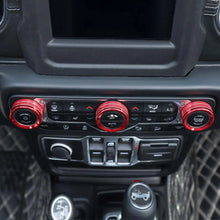For 2018+ Jeep Wrangler JL JLU & Gladiator JT Air Conditioner Switch Knob Cover Trim - Style B RT-TCZ