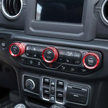 For 2018+ Jeep Wrangler JL JLU & Gladiator JT Air Conditioner Switch Knob Cover Trim - Style B RT-TCZ