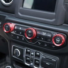 For 2018+ Jeep Wrangler JL JLU & Gladiator JT Air Conditioner Switch Knob Cover Trim - Style B RT-TCZ