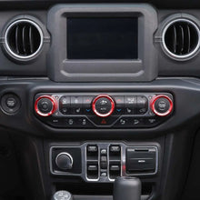 For 2018+ Jeep Wrangler JL JLU & Gladiator JT Air Conditioner Switch Knob Cover Trim - Style B RT-TCZ