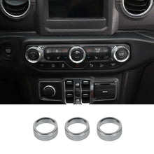 For 2018+ Jeep Wrangler JL JLU & Gladiator JT Air Conditioner Switch Knob Cover Trim - Style B RT-TCZ