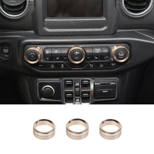 For 2018+ Jeep Wrangler JL JLU & Gladiator JT Air Conditioner Switch Knob Cover Trim - Style B RT-TCZ