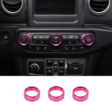 For 2018+ Jeep Wrangler JL JLU & Gladiator JT Air Conditioner Switch Knob Cover Trim - Style B RT-TCZ