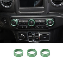 For 2018+ Jeep Wrangler JL JLU & Gladiator JT Air Conditioner Switch Knob Cover Trim - Style B RT-TCZ