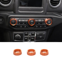 For 2018+ Jeep Wrangler JL JLU & Gladiator JT Air Conditioner Switch Knob Cover Trim - Style B RT-TCZ