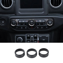 For 2018+ Jeep Wrangler JL JLU & Gladiator JT Air Conditioner Switch Knob Cover Trim - Style B RT-TCZ