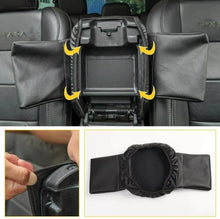 For 2018+ Jeep Wrangler JL JLU & Gladiator JT Center Console Armrest Box Cover Leather Pad with Side Storage Pockets Bag RT-TCZ