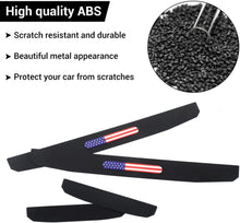 For 2018+ Jeep Wrangler JL JLU & Gladiator JT  Front & Rear Entry Guards Door Sill Plate Protectors Black Threshold Cover USA Flag RT-TCZ