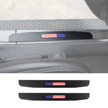 For 2018+ Jeep Wrangler JL JLU & Gladiator JT  Front & Rear Entry Guards Door Sill Plate Protectors Black Threshold Cover USA Flag RT-TCZ