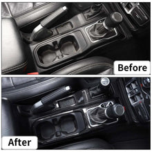 For 2018+ Jeep Wrangler JL JLU & Gladiator JT Gear Shift Center Console Panel Trim Cover Black Carbon Fiber RT-TCZ
