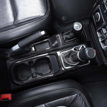 For 2018+ Jeep Wrangler JL JLU & Gladiator JT Gear Shift Center Console Panel Trim Cover Black Carbon Fiber RT-TCZ