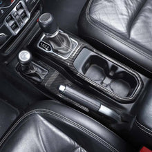 For 2018+ Jeep Wrangler JL JLU & Gladiator JT Gear Shift Center Console Panel Trim Cover Black Carbon Fiber RT-TCZ