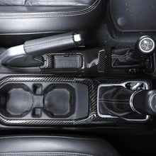 For 2018+ Jeep Wrangler JL JLU & Gladiator JT Gear Shift Center Console Panel Trim Cover Black Carbon Fiber RT-TCZ