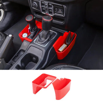For 2018+ Jeep Wrangler JL JLU & Gladiator JT Gear Shift Center Console Storage Tray Box RT-TCZ