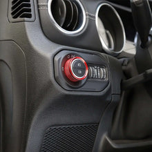 For 2018+ Jeep Wrangler JL JLU & Gladiator JT Headlight Switch Knob Ring Trim RT-TCZ