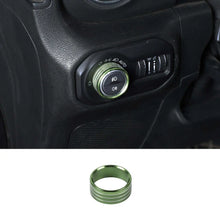For 2018+ Jeep Wrangler JL JLU & Gladiator JT Headlight Switch Knob Ring Trim RT-TCZ