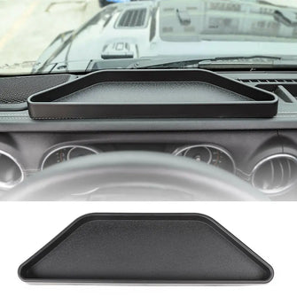 For 2018+ Jeep Wrangler JL JLU & Gladiator JT Interior Dashboard Storage Tray Dash Console Storage Box Black RT-TCZ