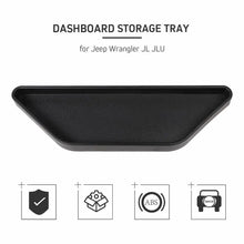 For 2018+ Jeep Wrangler JL JLU & Gladiator JT Interior Dashboard Storage Tray Dash Console Storage Box Black RT-TCZ