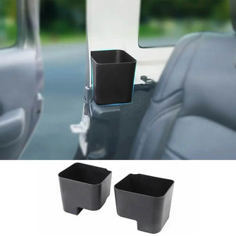 For 2018+ Jeep Wrangler JL JLU, Gladiator JT 2PCS Rear Seat Side Storage Tray Organizer Box RT-TCZ