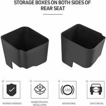 For 2018+ Jeep Wrangler JL JLU, Gladiator JT 2PCS Rear Seat Side Storage Tray Organizer Box RT-TCZ