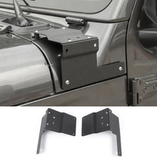 For 2018+ Jeep Wrangler JL JLU, Gladiator JT Car A-Pillar LED Light Mounting Bracket Black 2PCS RT-TCZ