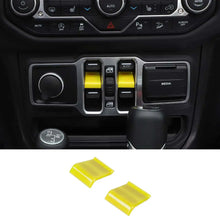 For 2018+ Jeep Wrangler JL JT Window Lift Switch Button Cover Trim RT-TCZ