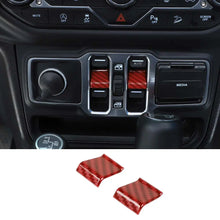 For 2018+ Jeep Wrangler JL JT Window Lift Switch Button Cover Trim RT-TCZ