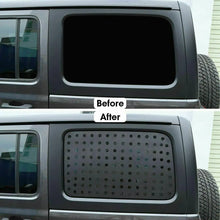 For 2018+ Jeep Wrangler JL Rear Door Window Glass Panel Trim Cover (4-Door Only) RT-TCZ
