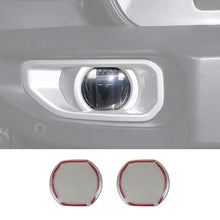 For 2018+ Jeep Wrangler JL Smoked Front Fog Lamp Light Trim Cover Decor Blackened (not fit for 2022 JL Sahara unlimited 4xe) RT-TCZ