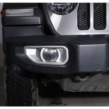 For 2018+ Jeep Wrangler JL Smoked Front Fog Lamp Light Trim Cover Decor Blackened (not fit for 2022 JL Sahara unlimited 4xe) RT-TCZ