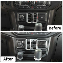 For 2018+ Jeep Wrangler JL & Gladiator JT 2 x Cigarette Lighter & USB Socket Trim ABS RT-TCZ