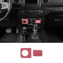 For 2018+ Jeep Wrangler JL & Gladiator JT 2 x Cigarette Lighter & USB Socket Trim ABS RT-TCZ