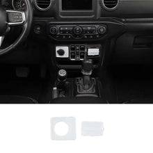 For 2018+ Jeep Wrangler JL & Gladiator JT 2 x Cigarette Lighter & USB Socket Trim ABS RT-TCZ