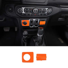 For 2018+ Jeep Wrangler JL & Gladiator JT 2 x Cigarette Lighter & USB Socket Trim ABS RT-TCZ