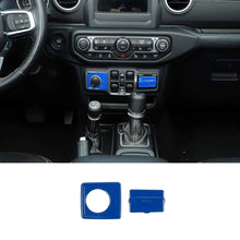 For 2018+ Jeep Wrangler JL & Gladiator JT 2 x Cigarette Lighter & USB Socket Trim ABS RT-TCZ