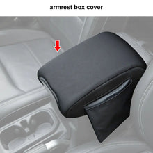 For 2018+ Jeep Wrangler JL & Gladiator JT Armrest Box Soft Cover Pad with Side Storage Pockets Bag RT-TCZ