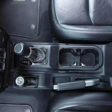 For 2018+ Jeep Wrangler JL & Gladiator JT Gear Shift & Front Water Cup Holder Cover Trim RT-TCZ