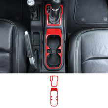 For 2018+ Jeep Wrangler JL & Gladiator JT Gear Shift & Front Water Cup Holder Cover Trim RT-TCZ
