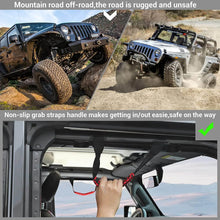 For 2018+ Jeep Wrangler JL & Gladiator JT Roll Bar Front and Rear Steel Paracord Grab Handles RT-TCZ