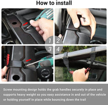 For 2018+ Jeep Wrangler JL & Gladiator JT Roll Bar Front and Rear Steel Paracord Grab Handles RT-TCZ