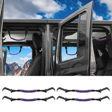 For 2018+ Jeep Wrangler JL & Gladiator JT Roll Bar Front and Rear Steel Paracord Grab Handles RT-TCZ