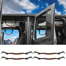 For 2018+ Jeep Wrangler JL & Gladiator JT Roll Bar Front and Rear Steel Paracord Grab Handles RT-TCZ