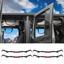 For 2018+ Jeep Wrangler JL & Gladiator JT Roll Bar Front and Rear Steel Paracord Grab Handles RT-TCZ