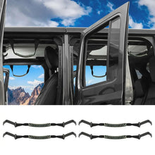 For 2018+ Jeep Wrangler JL & Gladiator JT Roll Bar Front and Rear Steel Paracord Grab Handles RT-TCZ